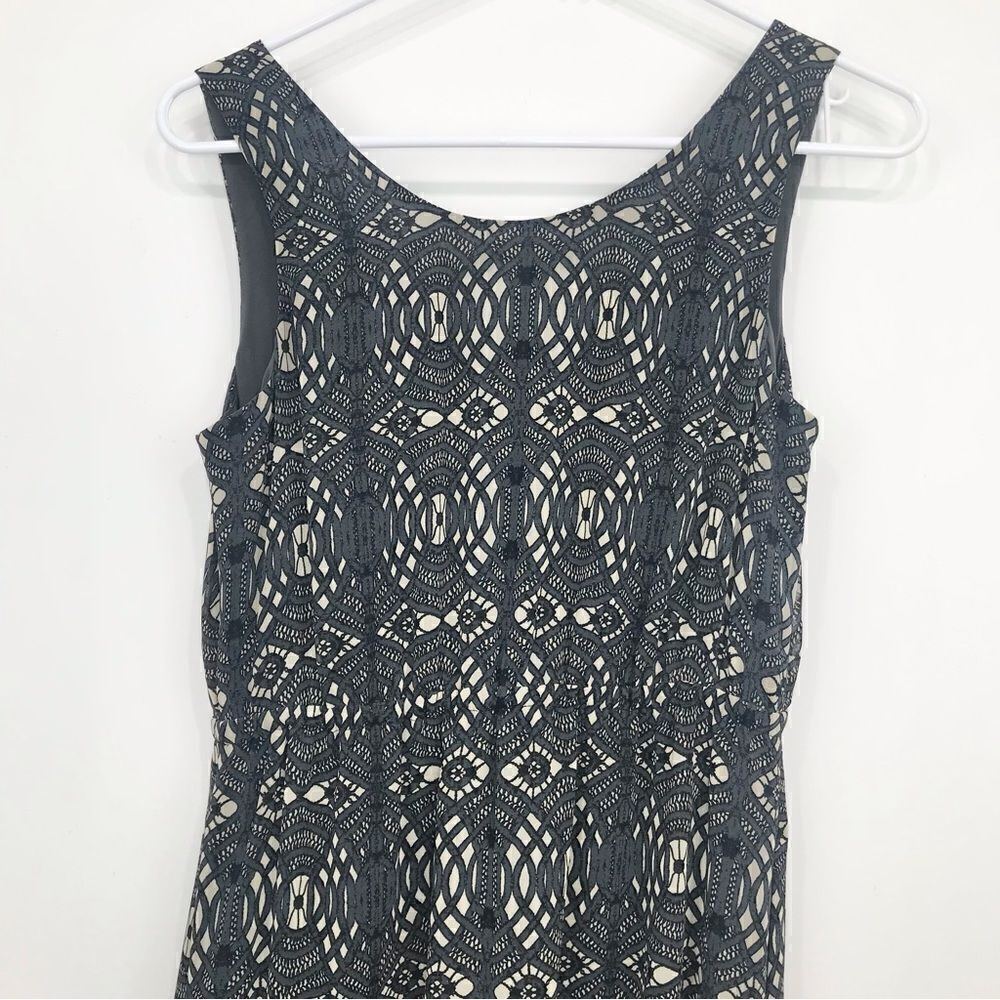 Madewell Blue Gray Geometric Lace Pattern Sleeveless Maxi Dress - Picture 8 of 14